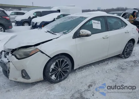 2016 Toyota Corolla S Premium from USA, damaged, VIN 2T1BURHE4GC602174